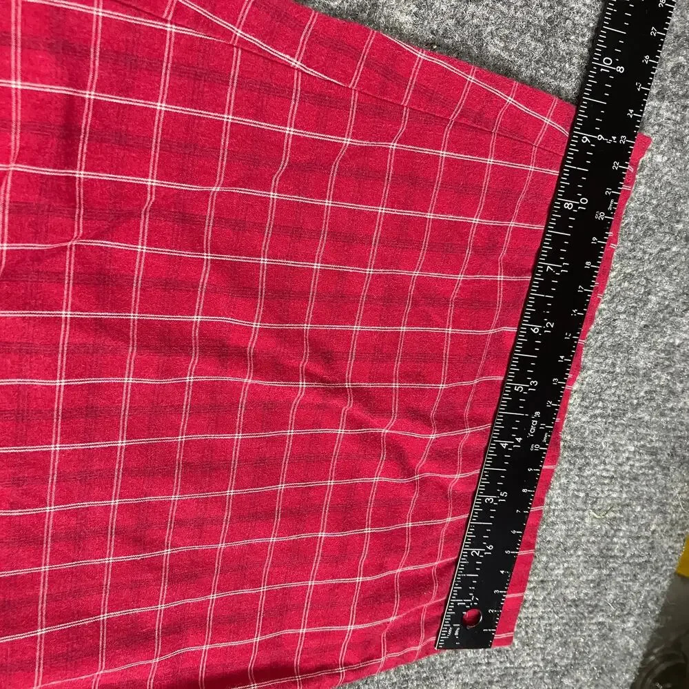 Concepts Sport Pajama Pants Mens‎ Size L Red Plaid Lounge Sleepwear Drawstring